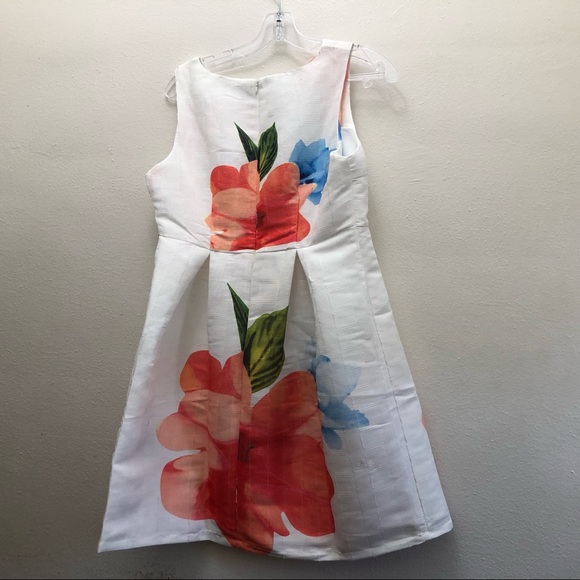 Christian Siriano Women's Size M Sleeveless Bold Floral Print Mini Summer Dress - Picture 3 of 9